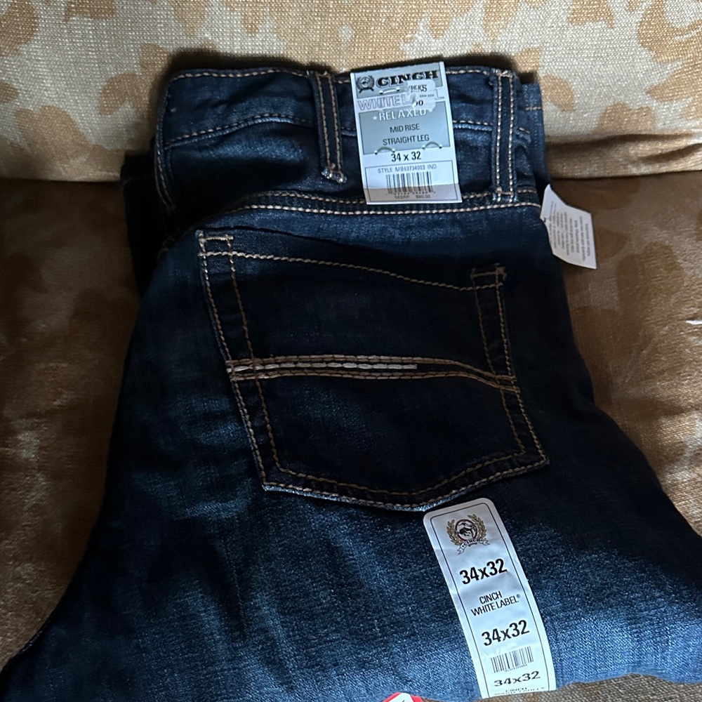 Cinch Men's Deep Indigo Straight Jeans